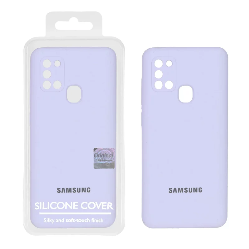 قاب سیلیکونی پاک کنی اورجینال Master Quality مدل Samsung Galaxy A21s - یاسی (پک دار) - تصویر 2