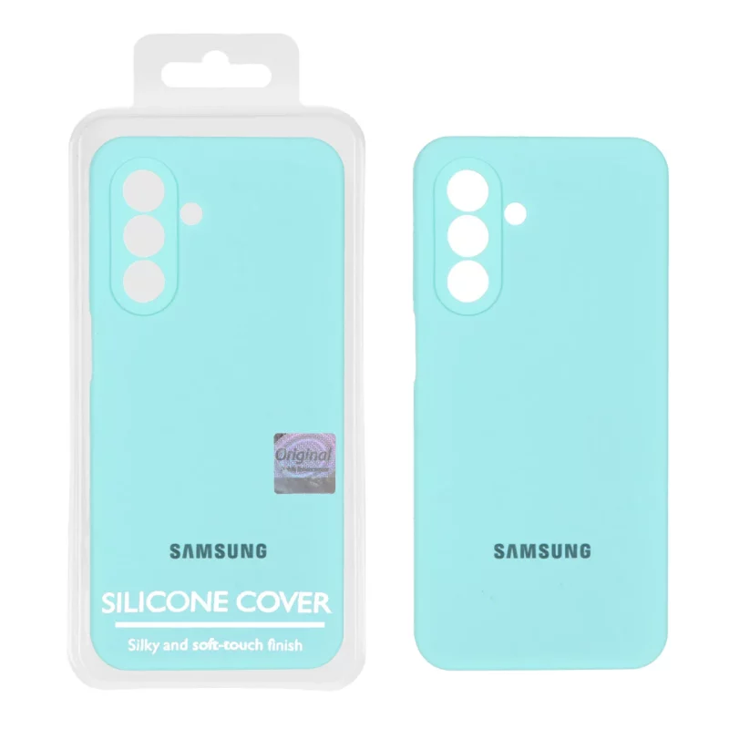 قاب سیلیکونی پاک کنی اورجینال Master Quality مدل Samsung Galaxy A17 / A26 - سبزآبی (پک دار) - تصویر 2