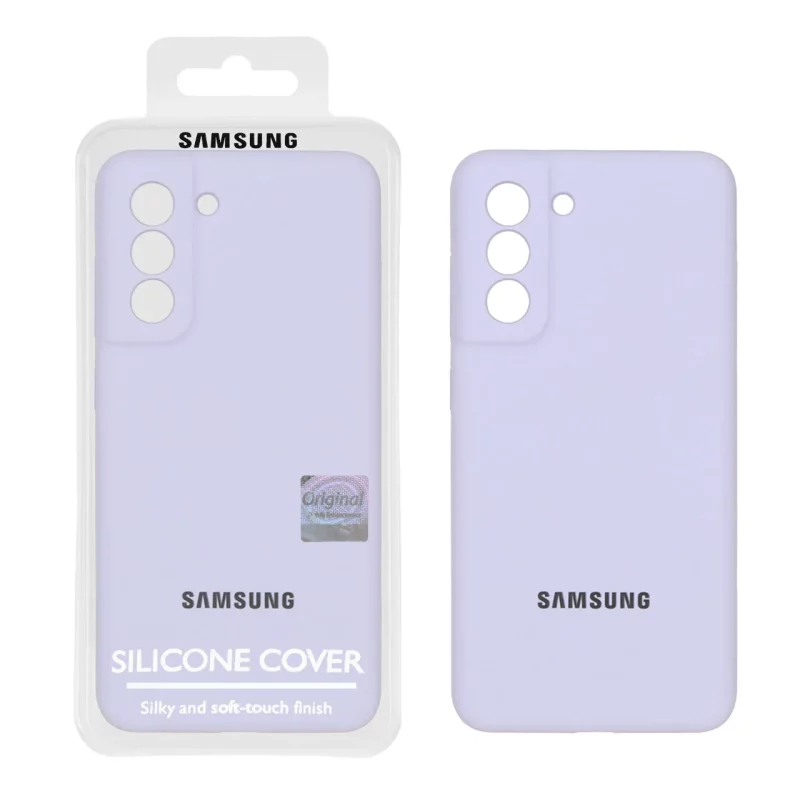 قاب سیلیکونی پاک کنی اورجینال Master Quality مدل Samsung Galaxy S21 FE - یاسی (پک دار) - تصویر 2