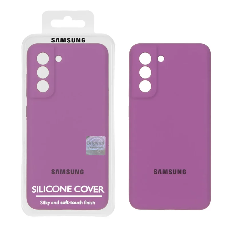 قاب سیلیکونی پاک کنی اورجینال Master Quality مدل Samsung Galaxy S21 FE - ارغوانی (پک دار) - تصویر 2