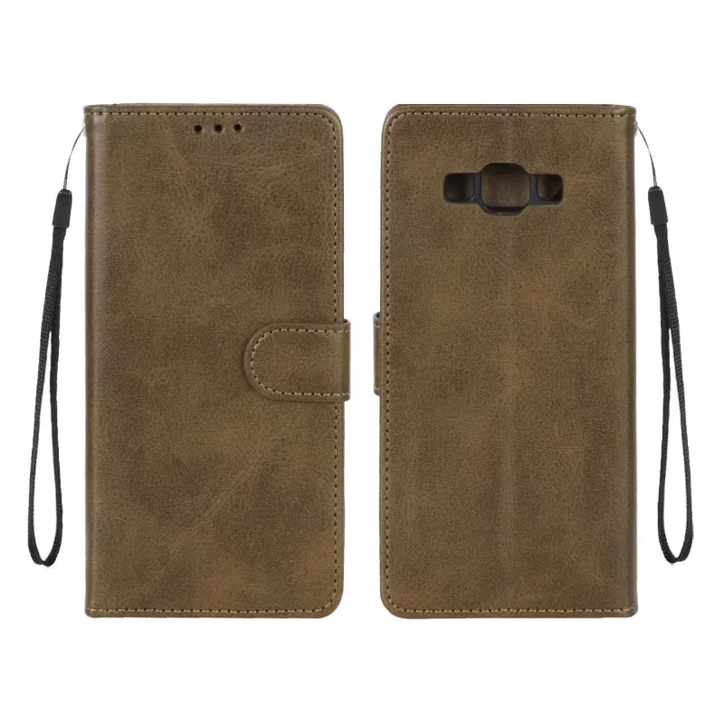 کیف موبایل مگنتی درجه یک MNC مدل Samsung Galaxy A700 / A7 (2015) - سبز زیتونی - تصویر 2