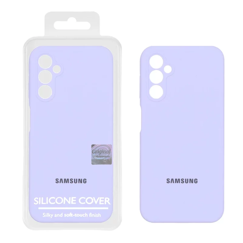 قاب سیلیکونی پاک کنی اورجینال Master Quality مدل Samsung Galaxy A14 - یاسی (پک دار) - تصویر 2