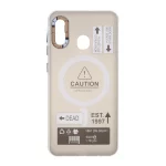 قاب Caution دور مات طرح مگ سیف Samsung Galaxy A30 / A20 - مشکی