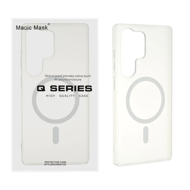 قاب اورجینال Magic Mask مات Magsafe مدل Samsung Galaxy S25 Ultra - سفید (پک دار) - تصویر 2
