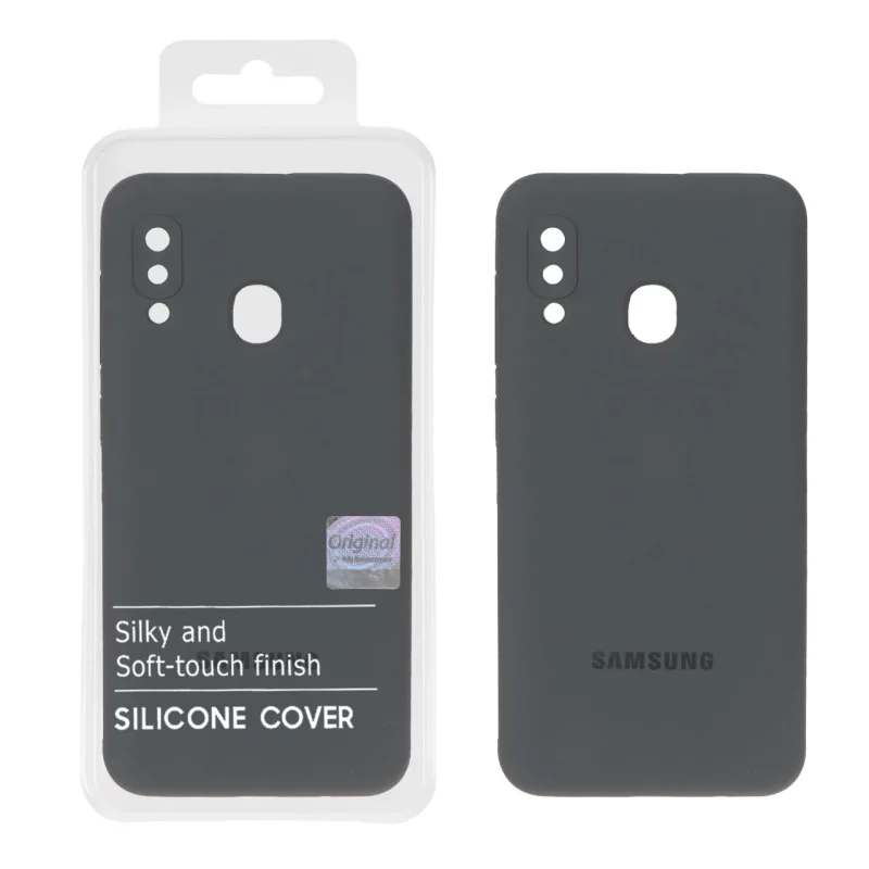 قاب سیلیکونی پاک کنی اورجینال Master Quality مدل Samsung Galaxy A30 / A20 - خاکستری (پک دار) - تصویر 2