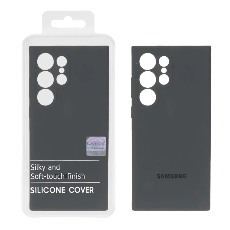 قاب سیلیکونی پاک کنی اورجینال Master Quality مدل Samsung Galaxy S23 Ultra - خاکستری (پک دار) - تصویر 2