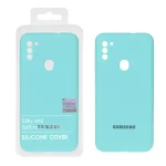 قاب سیلیکونی پاک کنی اورجینال Master Quality مدل Samsung Galaxy A11 / M11 - سبزآبی (پک دار)