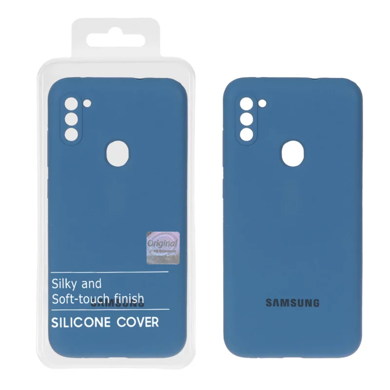 قاب سیلیکونی پاک کنی اورجینال Master Quality مدل Samsung Galaxy A11 / M11 - آبی تیره (پک دار) - تصویر 2