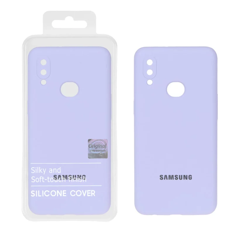 قاب سیلیکونی پاک کنی اورجینال Master Quality مدل Samsung Galaxy A10s - یاسی (پک دار) - تصویر 2