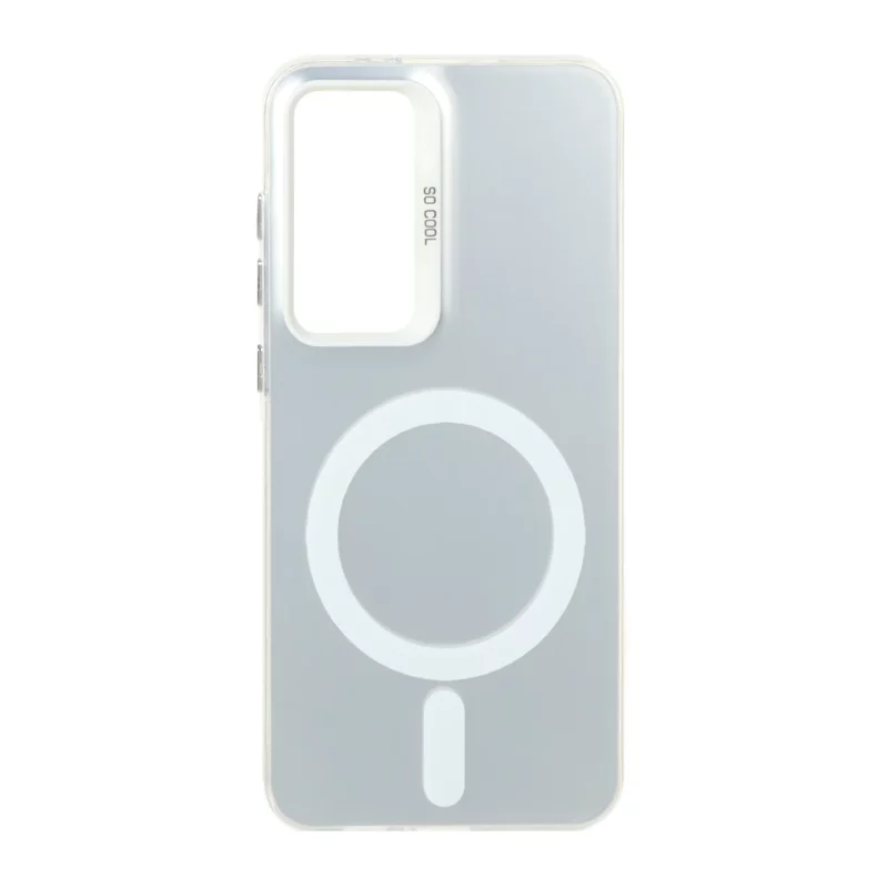 قاب SO COOL براق طرح مگ سیف Samsung Galaxy S24 FE - سفید - تصویر 2