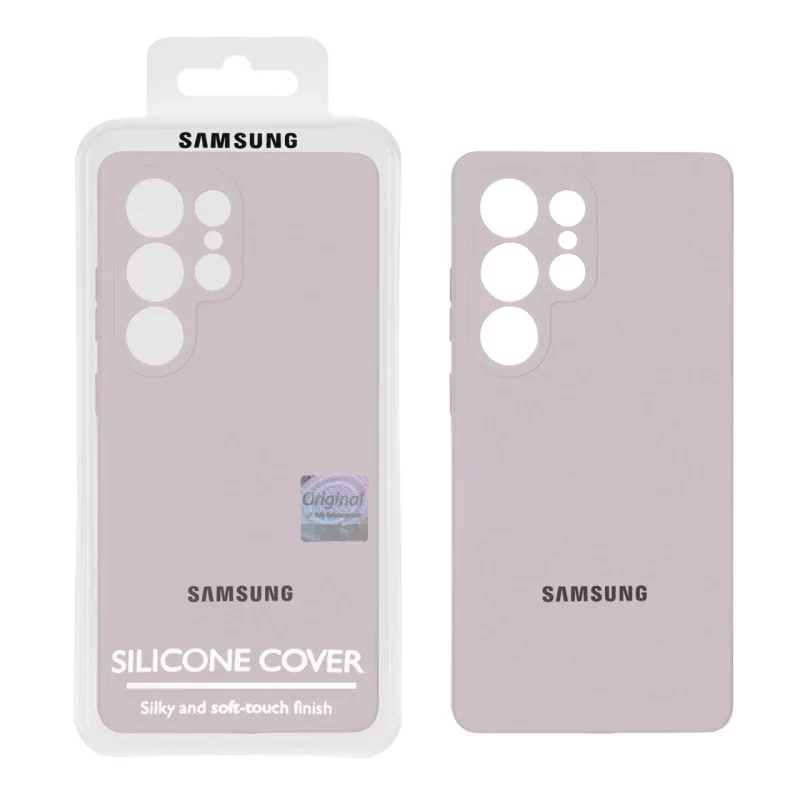 قاب سیلیکونی پاک کنی اورجینال Master Quality مدل Samsung Galaxy S25 Ultra - خاکی (پک دار) - تصویر 2