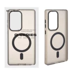 قاب Focus Pixels لنز آلومینیومی مات Magsafe مدل Samsung Galaxy S25 Ultra - مشکی (پک دار)