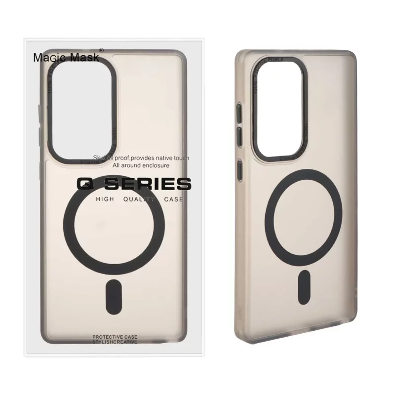 قاب Focus Pixels لنز آلومینیومی مات Magsafe مدل Samsung Galaxy S25 Ultra - مشکی (پک دار) - تصویر 2