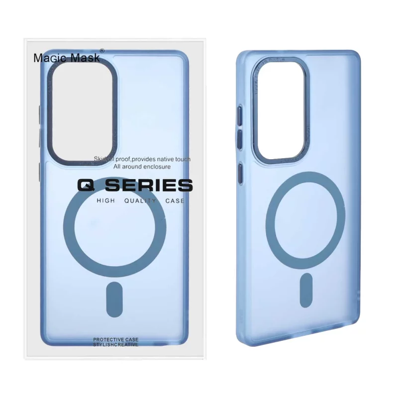 قاب Focus Pixels لنز آلومینیومی مات Magsafe مدل Samsung Galaxy S25 Ultra - سرمه ای (پک دار) - تصویر 2