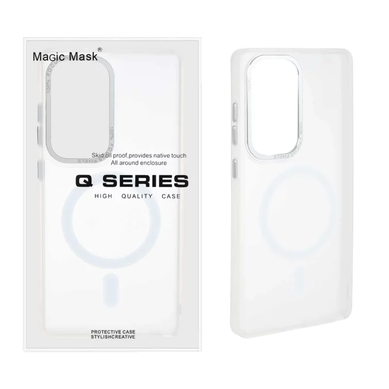 قاب Focus Pixels لنز آلومینیومی مات Magsafe مدل Samsung Galaxy S25 Ultra - سفید (پک دار) - تصویر 2