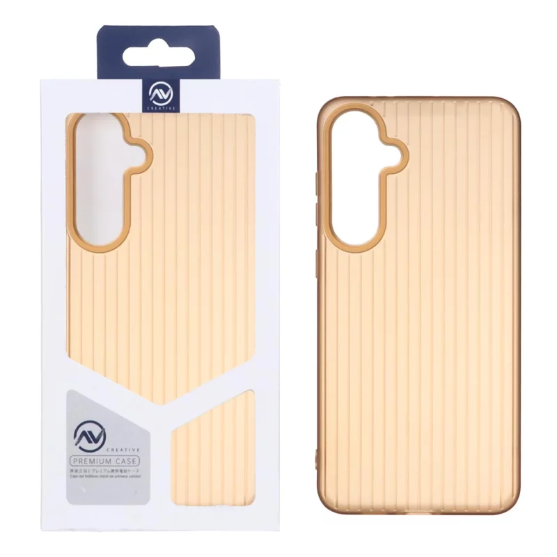 قاب Line Case ژله ای Samsung Galaxy S24 FE - قهوه ای (پک دار) - تصویر 2