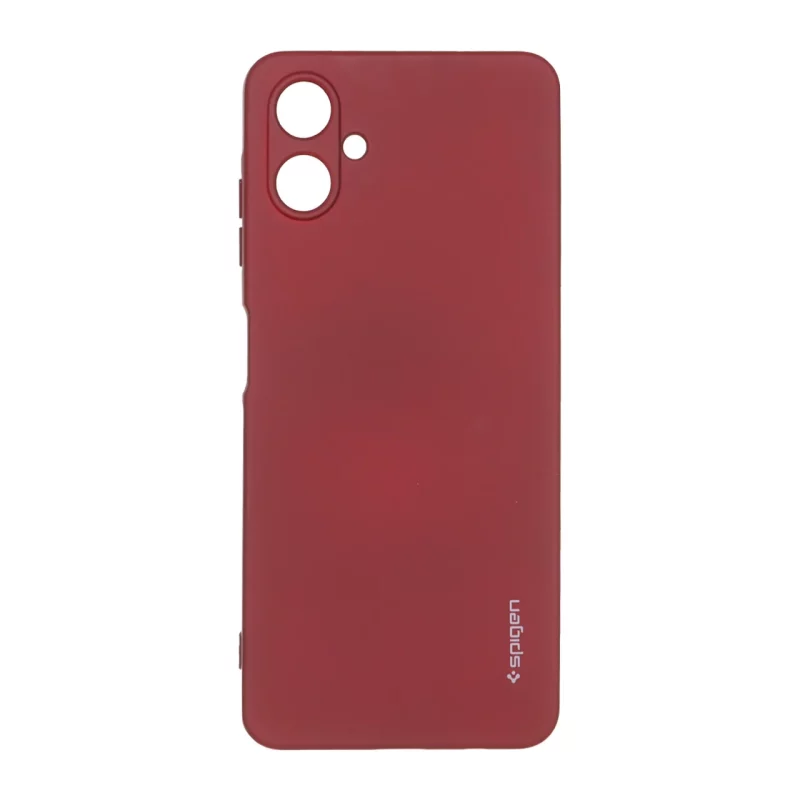 قاب سیلیکونی Spigen محافظ لنزدار Samsung Galaxy A06 - زرشکی - تصویر 2