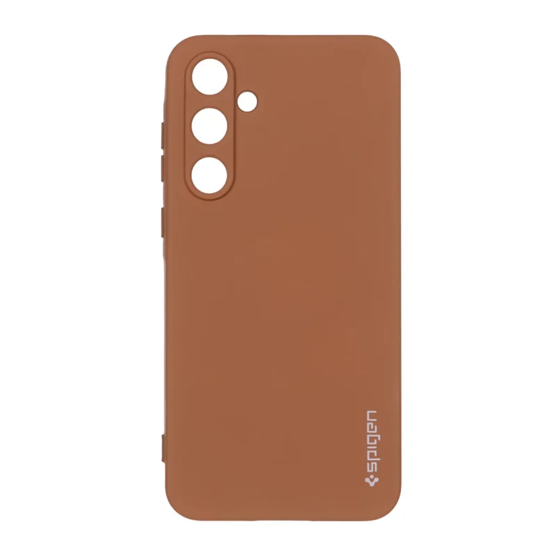 قاب سیلیکونی Spigen محافظ لنزدار Samsung Galaxy A55 - قهوه ای - تصویر 2