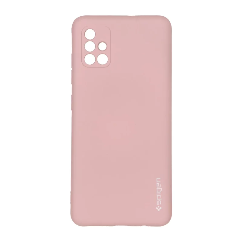 قاب سیلیکونی Spigen محافظ لنزدار Samsung Galaxy A51 / M40s - صورتی چرک - تصویر 2