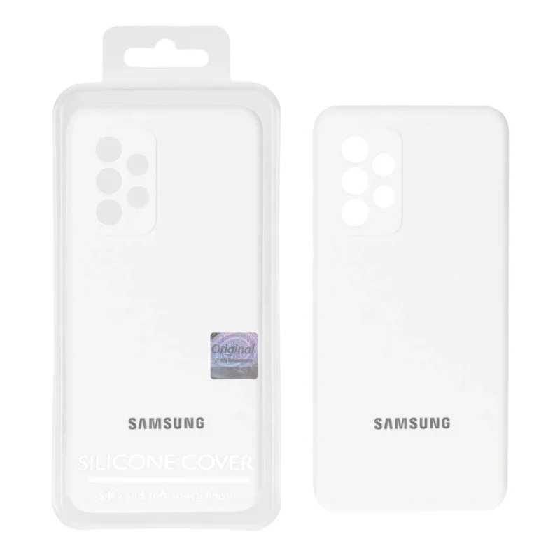 قاب سیلیکونی پاک کنی اورجینال Master Quality مدل Samsung Galaxy A52 / A52s - سفید (پک دار) - تصویر 2