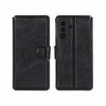 کیف موبایل چرمی مگنتی محافظ لنزدار Samsung Galaxy A56 / A36 - مشکی