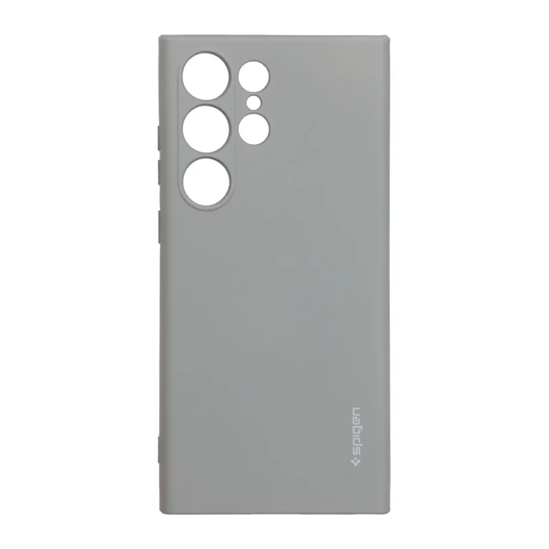 قاب سیلیکونی Spigen محافظ لنزدار Samsung Galaxy S23 Ultra - طوسی - تصویر 2