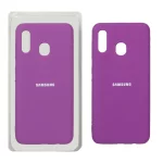 قاب سیلیکونی پاک کنی اورجینال Samsung Galaxy A30 / A20 - ارغوانی (پک اصلی)