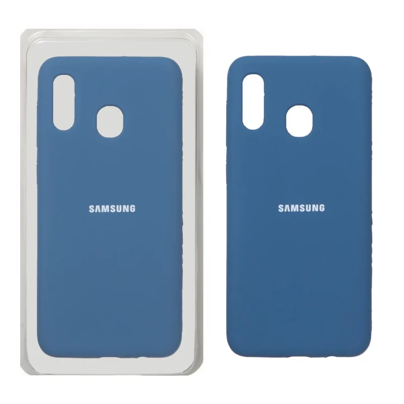 قاب سیلیکونی پاک کنی اورجینال Samsung Galaxy A30 / A20 - آبی تیره (پک اصلی) - تصویر 2
