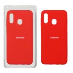 قاب سیلیکونی پاک کنی اورجینال Samsung Galaxy A30 / A20 - قرمز (پک اصلی)