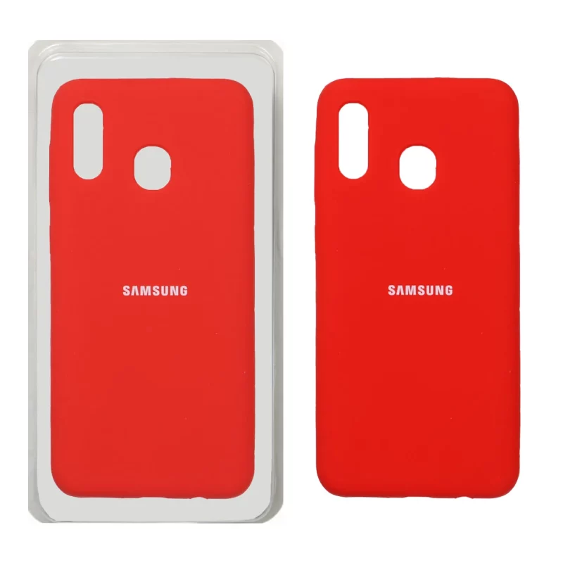 قاب سیلیکونی پاک کنی اورجینال Samsung Galaxy A30 / A20 - قرمز (پک اصلی) - تصویر 2