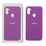 قاب سیلیکونی پاک کنی اورجینال Samsung Galaxy A11 / M11 - ارغوانی (پک اصلی)