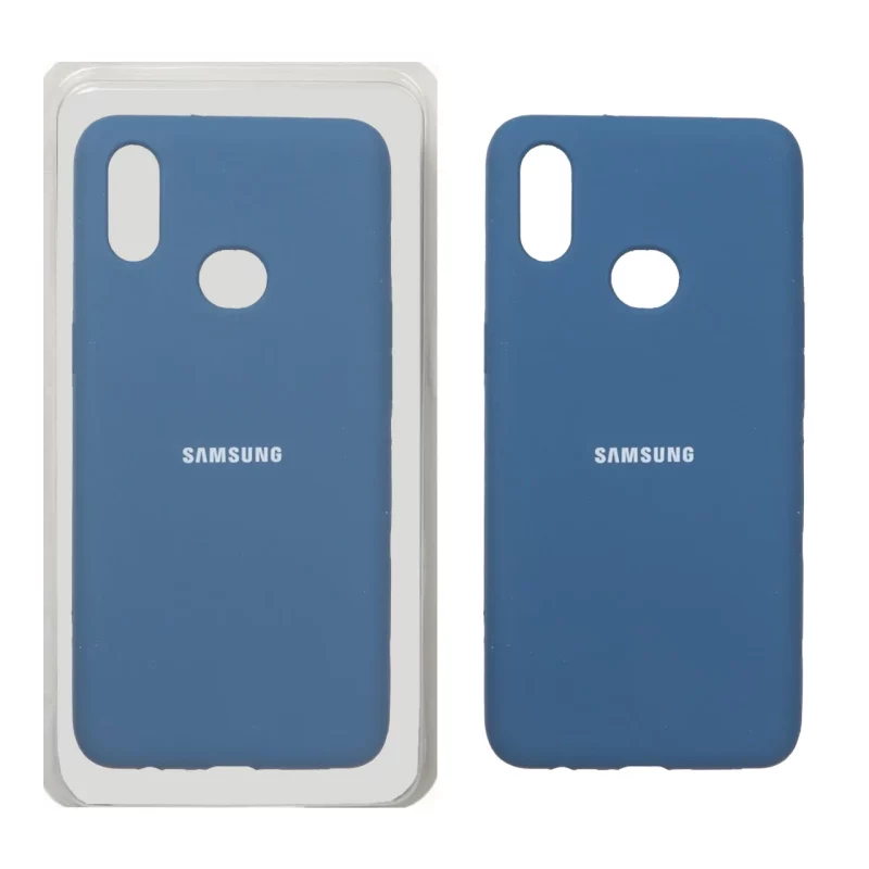 قاب سیلیکونی پاک کنی اورجینال Samsung Galaxy A10s - آبی تیره (پک اصلی) - تصویر 2