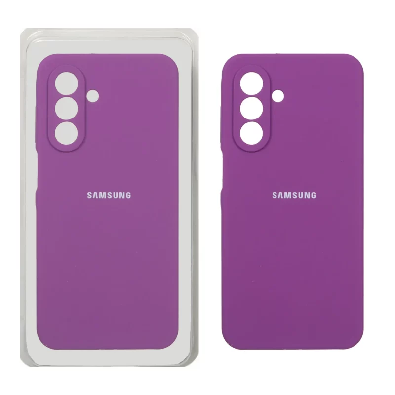 قاب سیلیکونی پاک کنی محافظ لنزدار اورجینال Samsung Galaxy A17 / A26 - ارغوانی (پک اصلی) - تصویر 2