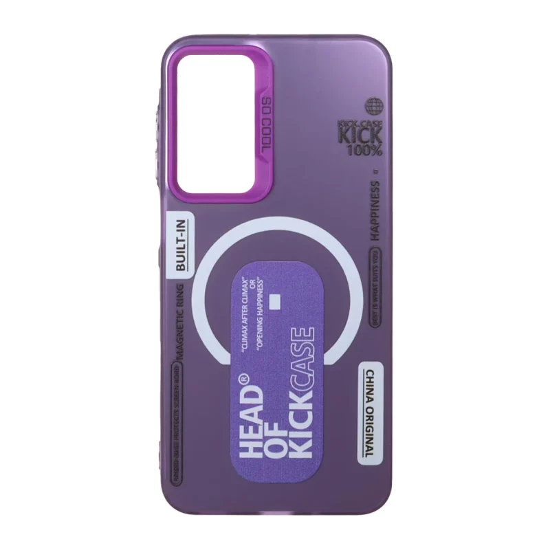 قاب SO COOL طرح مگ سیف Kick Case مدل Samsung Galaxy A16 - بنفش - تصویر 2