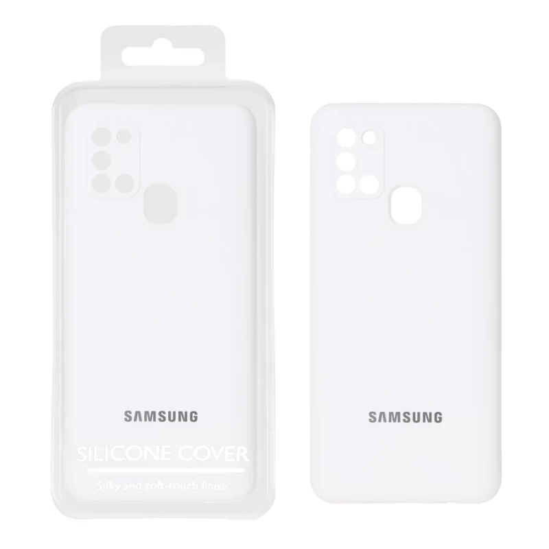 قاب سیلیکونی پاک کنی اورجینال Master Quality مدل Samsung Galaxy A21s - سفید (پک دار) - تصویر 2