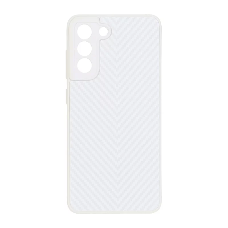 قاب طرح کربن PVD مدل Samsung Galaxy S21 FE - سفید - تصویر 2