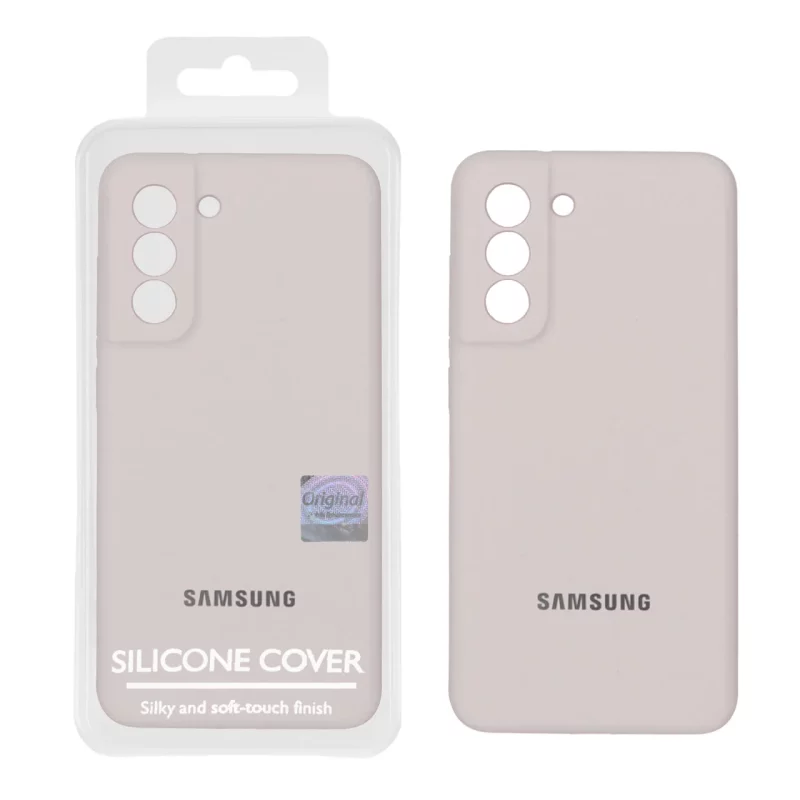 قاب سیلیکونی پاک کنی اورجینال Master Quality مدل Samsung Galaxy S21 FE - خاکی (پک دار) - تصویر 2