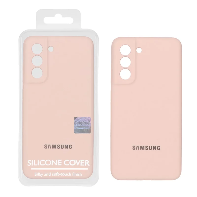قاب سیلیکونی پاک کنی اورجینال Master Quality مدل Samsung Galaxy S21 FE - کرم نارنجی (پک دار) - تصویر 2