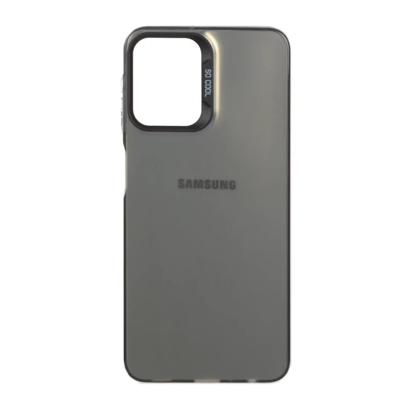 قاب SO COOL لوگودار Samsung Galaxy A22 4G / M22 / M32 4G / F22 - خاکستری - تصویر 2