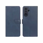 کیف چرمی موبایل مگنتی محافظ لنزدار Samsung Galaxy A56 / A36 - سرمه ای