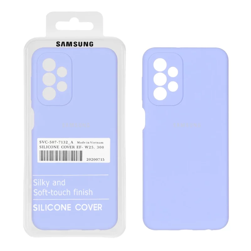 قاب سیلیکونی پاک کنی اورجینال درجه یک Samsung Galaxy A23 - یاسی (پک اصلی) - تصویر 2