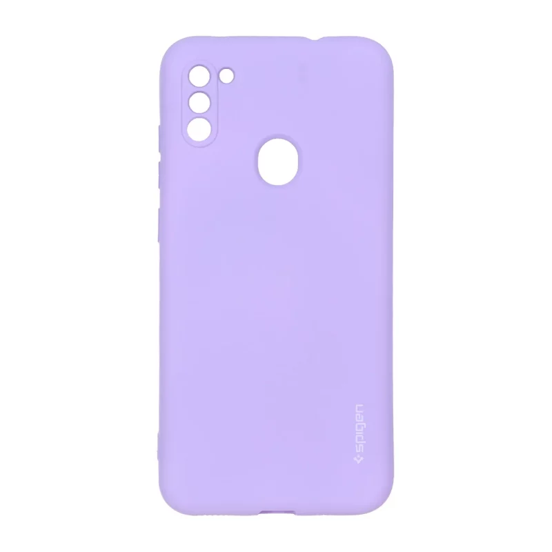 قاب سیلیکونی Spigen محافظ لنزدار Samsung Galaxy A11 / M11 - بنفش روشن - تصویر 2