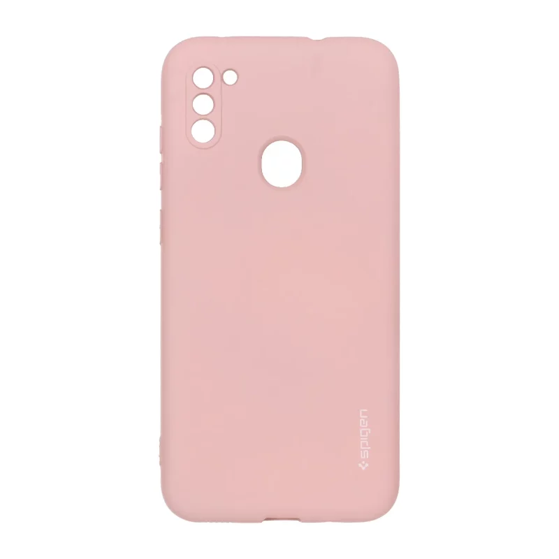 قاب سیلیکونی Spigen محافظ لنزدار Samsung Galaxy A11 / M11 - صورتی چرک - تصویر 2
