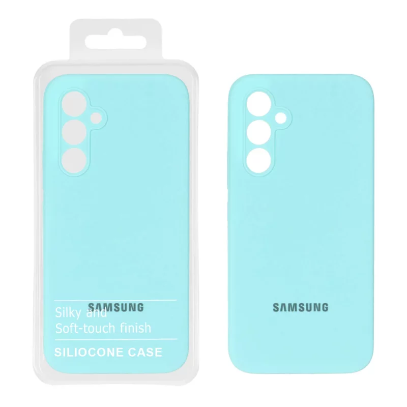 قاب سیلیکونی پاک کنی اورجینال Master Quality مدل Samsung Galaxy A54 - سبزآبی (پک دار) - تصویر 2