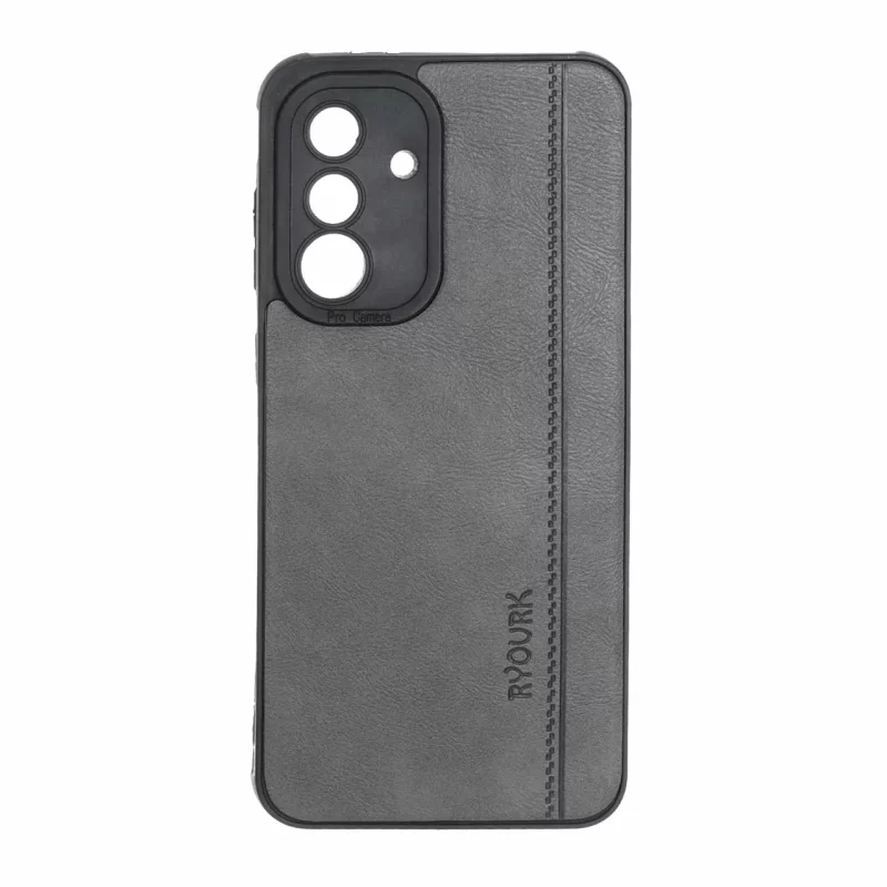 قاب طرح چرم RYOURK مدل Samsung Galaxy A56 / A36 - خاکستری - تصویر 2