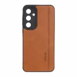 قاب طرح چرم RYOURK مدل Samsung Galaxy A35 - عسلی