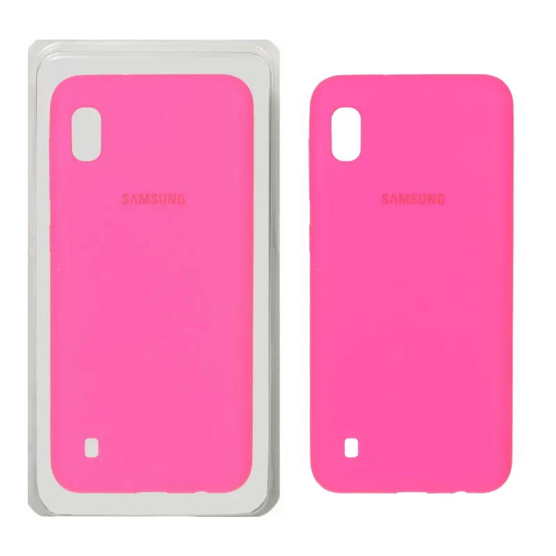 قاب سیلیکونی پاک کنی اورجینال Samsung Galaxy A10 / M10 - صورتی فانتزی (پک دار) - تصویر 2