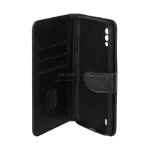 کیف چرمی موبایل مگنتی محافظ لنزدار Samsung Galaxy A01 / M01 - مشکی - تصویر 3