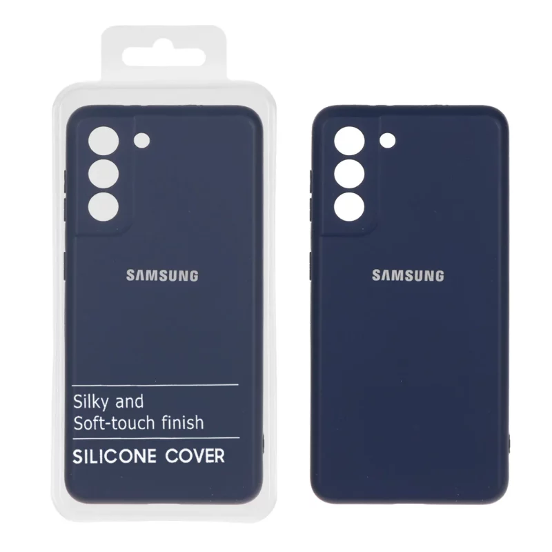 قاب نیو سیلیکون محافظ لنزدار RFF مدل Samsung Galaxy S21 - سرمه ای (پک دار) - تصویر 2