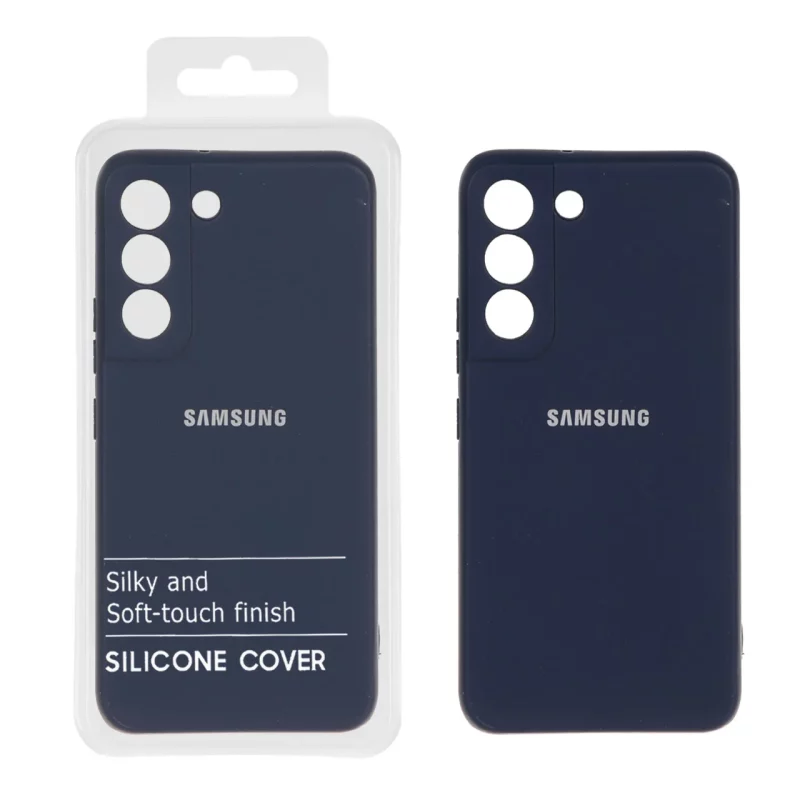 قاب نیو سیلیکون محافظ لنزدار RFF مدل Samsung Galaxy S22 - سرمه ای (پک دار) - تصویر 2